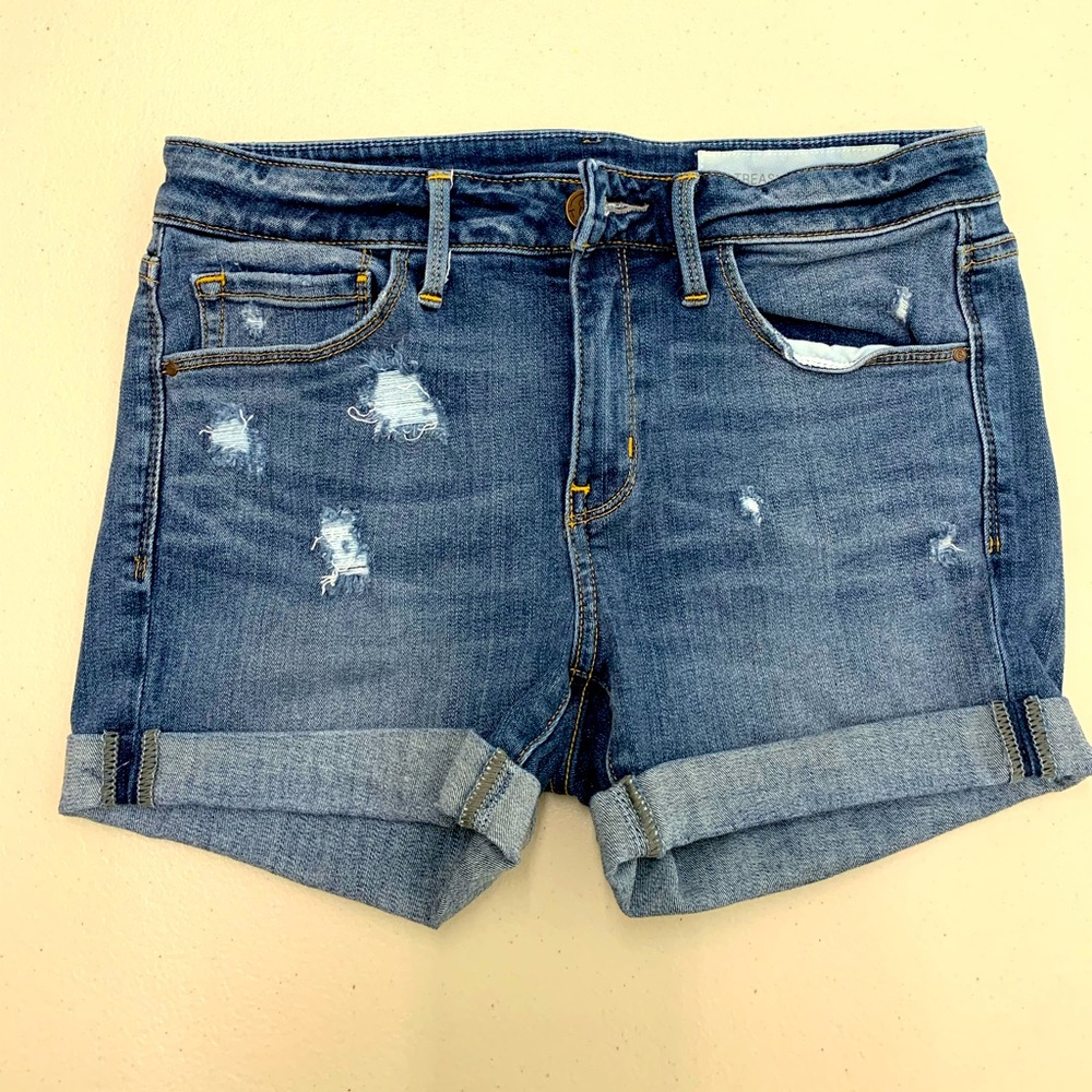 Treasure and Bond denim shorts- distressed- size 26- stretch cotton